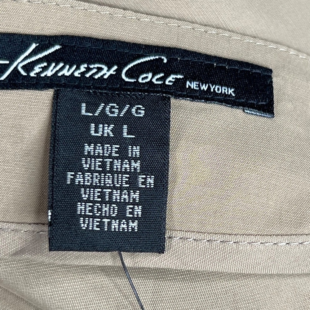 NWT KENNETH COLE Tan Darcie Peplum Jacket L - Picture 5 of 9